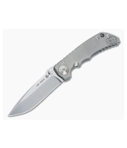Spartan Blades Harsey Folder Stonewashed S45VN Titanium Folder SF5-SW
