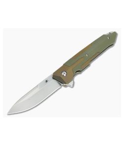 Spartan Kranos Bronze Titanium Flipper Green G10 S35VN