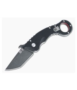 Spartan-Ronin Shoto Folding Karambit Dark Stonewashed XHP Black G10 Liner Lock Folder SFBL9BK