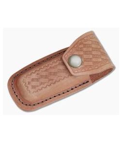 Leather Belt Pouch 4" Tan