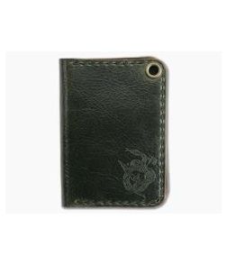 Hitch & Timber Sheepshank Bi-fold Wallet Antique Green Leather