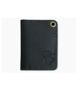 Hitch & Timber Sheepshank Black Leather Bifold Wallet