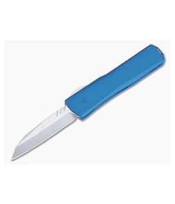 Axial Knives Shift OTF Automatic Blue Aluminum Handle Magnacut Stonewashed Wharncliffe Blade