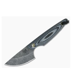 Smith & Sons Shrew Darkened 1095 Gray & Black G10 EDC Neck Knife