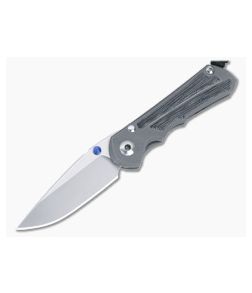 Chris Reeve Small Inkosi Folder Black Micarta Inlays Blue Lugs Stonewash S45VN Drop Point SIN-1012-001