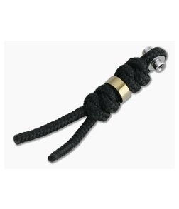 Chris Reeve Small Inkosi Lanyard Black with Gold Bead