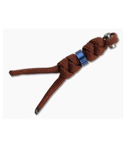 Chris Reeve Small Inkosi Lanyard Rust with Blue Bead