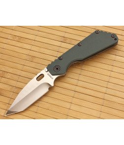 Strider SMF Hand Ground Tanto Hunter Green G10 Flamed Frame