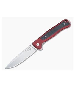LionSteel Skinny Red Aluminum Stonewashed Blade SK01A-RS