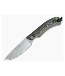 Smith & Sons Axiom V2 Stonewashed AEB-L Reptile Richlite EDC Fixed Blade