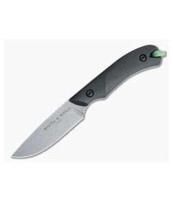 Smith & Sons Axiom V2 Stonewashed AEB-L Black Richlite EDC Fixed Blade