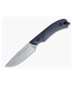 Smith & Sons Axiom V2 Stonewashed AEB-L Midnight Blue Richlite EDC Fixed Blade