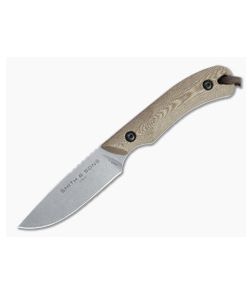 Smith & Sons Axiom V2 Stonewashed AEB-L Down to Earth Richlite EDC Fixed Blade