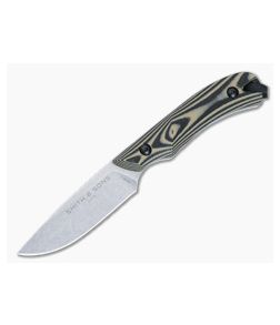 Smith & Sons Axiom V2 Fixed Blade Black/Coyote G10 Handle Stonewashed AEB-L Drop Point Blade SM18525