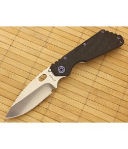 Strider SMF Spear Point Black Flat G10 Steven Kelly Blue Hardware