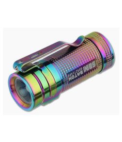 Olight S Mini Baton Ti Rainbow PVD LED Flashlight 550 Lumens