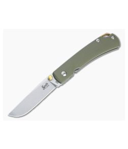 Smith & Sons Ox Sodbuster D2 OD Green G10 Liner Lock Folder