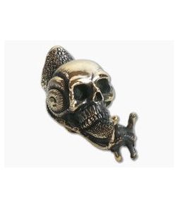 Lion Armory Snail-Skull Bead Brass