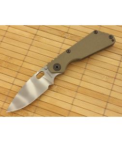 Strider SnG Flat Green G10 Ghost Stripe CTS-40CP Flamed