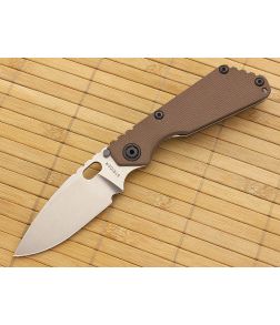 Strider SnG-S Spear Point Flat Coyote Brown G10 CPM-154