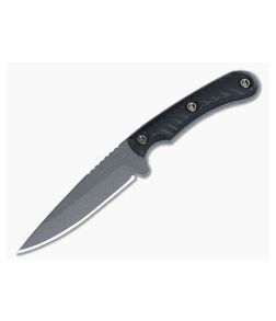 RMJ Tactical Sparrow Fixed Blade Black G10 Tungsten Cerakote MagnaCut Blade SP-BL