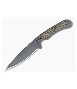  RMJ Tactical Sparrow Fixed Blade Hyena Brown G10 Tungsten Cerakote MagnaCut Blade SP-HB