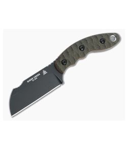 TOPS Sheep Creek Rough Terrain Black 154CM Green Canvas Fixed Blade SPCK-01