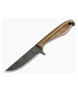 Smith & Sons Spur Original Patina 1095 Dymondwood EDC Fixed Blade 02