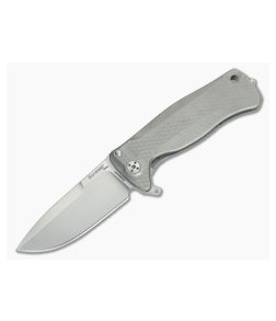 LionSteel SR-22 Mini Titanium Grey Integral Flipper Sleipner SR22 G