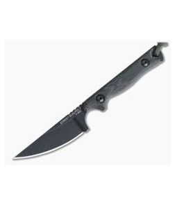 TOPS Knives Street Scalpel 2.0 Black Canvas Micarta EDC Fixed Blade SSS-02