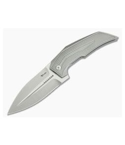 Reate Knives T4000 Tashi Bharucha Two-Tone M390 Diamond Texture Frame Lock Flipper