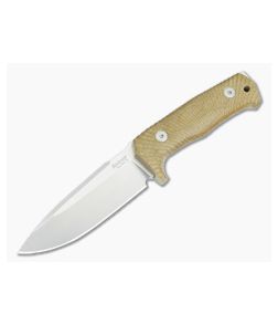 LionSteel T5 Satin Natural Canvas Micarta 