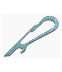 SK Knives Large DeCAPitator Green/Bronze Titanium Bottle Opener