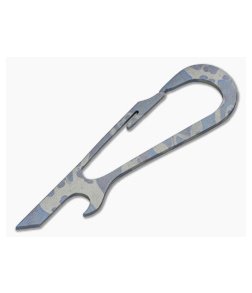 SK Knives Large DeCAPitator Blue/Grey Titanium Bottle Opener