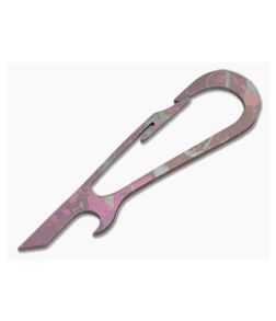 SK Knives Large DeCAPitator Pink/Grey Titanium Bottle Opener