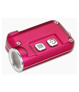 NiteCore TINI Red Aluminum 380 Lumen Micro-USB Rechargeable Keychain Flashlight