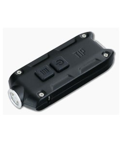 NiteCore TIP Black 360 Lumen Micro-USB Rechargeable Keychain Flashlight