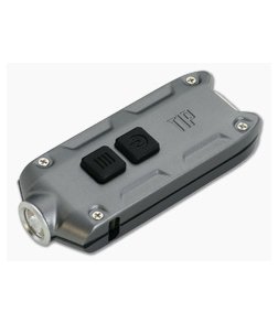 NiteCore TIP Gray 360 Lumen Micro-USB Rechargeable Keychain Flashlight