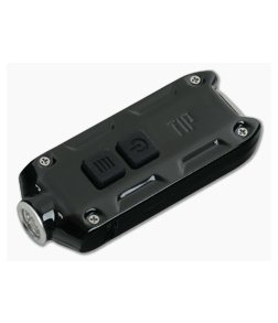 NiteCore TIP Stainless Steel Black 360 Lumen Micro-USB Rechargeable Keychain Flashlight