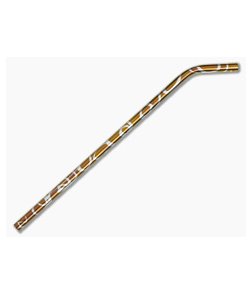 Steve Kelly Titanium Drinking Straw Bent Bronze Swirl