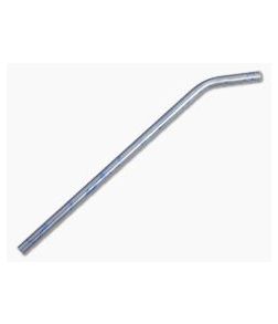 Steve Kelly Titanium Drinking Straw Bent Blue Splatter Titanium