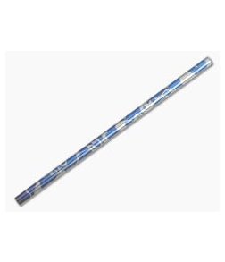 Steve Kelly Titanium Straight Magnum Drinking Straw Blue Swirl Titanium