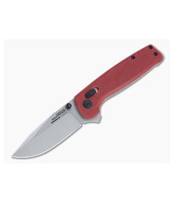 SOG Terminus XR Stonewashed D2 Crimson G10 XR Lock Flipper TM1023-BX