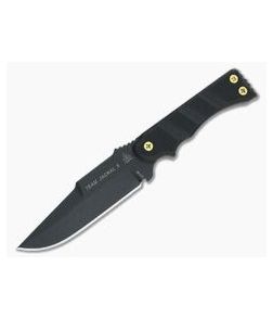 TOPS Knives Team Jackal 5 Black 1095 Rocky Mountain Tread Black G-10