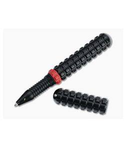 Audacious Concept Tenax Pen Red Ring Black Aluminum EDC Ink Pen TNX-ALU-RED