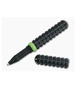 Audacious Concept Tenax Pen Green Ring Black PVD Titanium EDC Ink Pen TNX-TIT-PVD-GRN