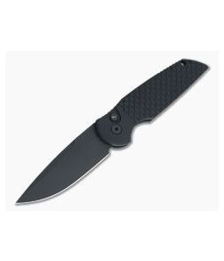 Protech Tactical Response 3 Operator Fish Scale Black DLC Tritium Push Button Automatic TR-3X1