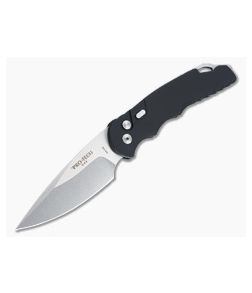 Protech Tactical Response TR-4.1 Stonewashed 154CM Smooth Black Aluminum Automatic