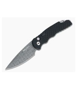 Protech Tactical Response TR-5 Devin Thomas Stainless Damascus #42 Black Fish Scale Automatic TR-5-DT2020-42