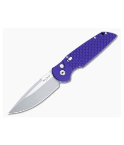 Protech Tactical Response 3 Purple Fish Scale Aluminum Handles Stonewash 154CM Drop Point TR-3-X1-PURPLE